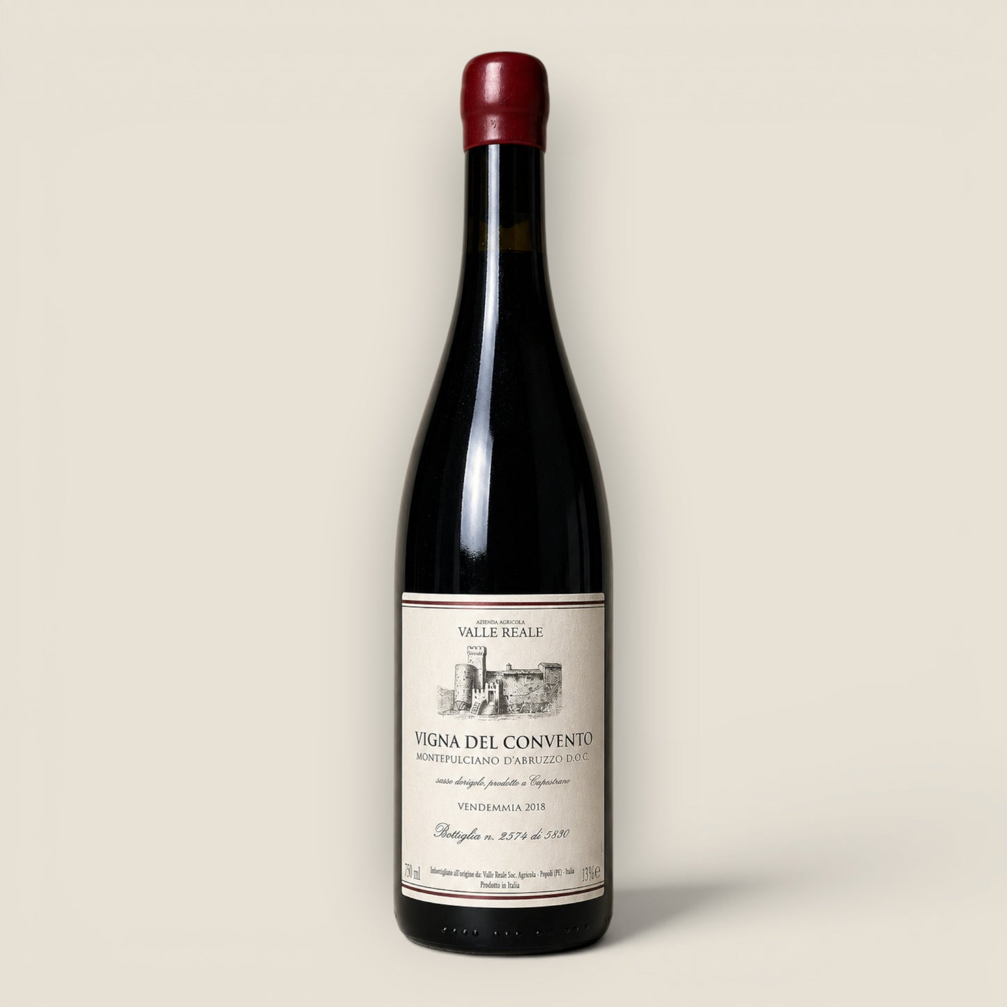 2018 Valle Reale – Vigna del Convento – Montepulciano d’Abruzzo – DOC